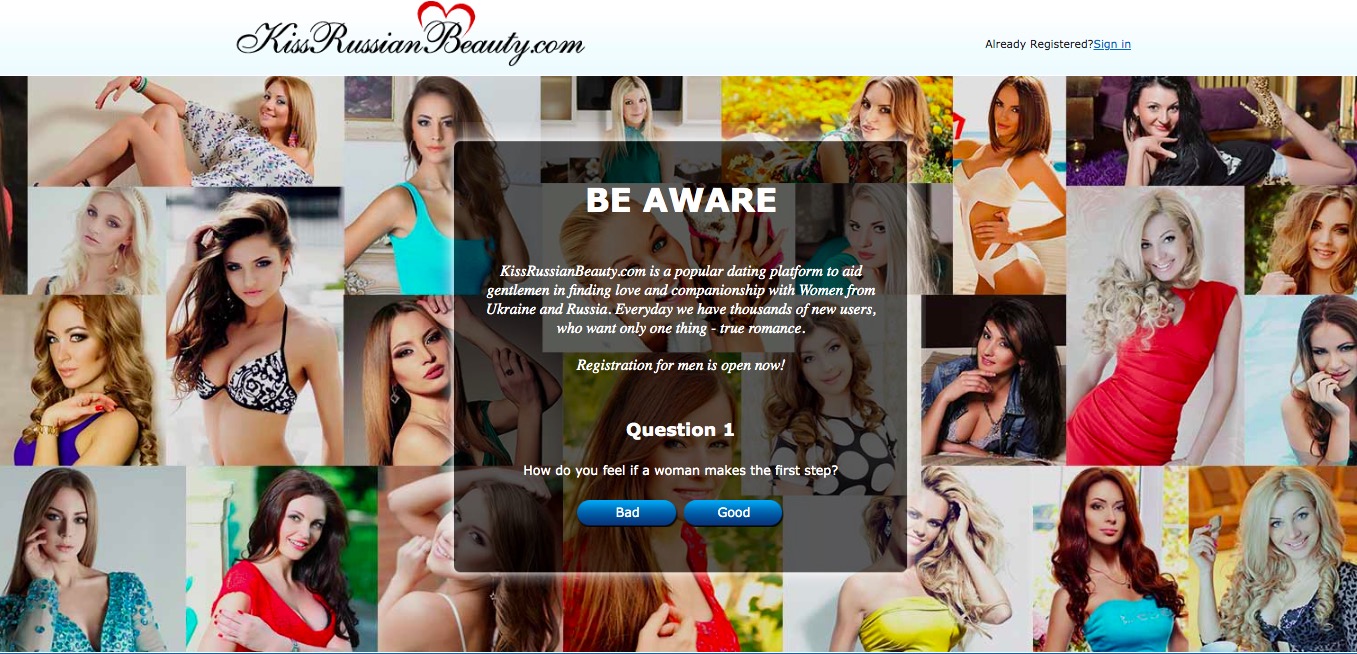 Kissrussianbeauty main page